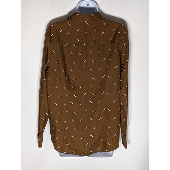 Vintage Orvis Horse Button Up Women's Sz 14 XL Brown Equestrian Western Cowgirl - Picture 6 of 13